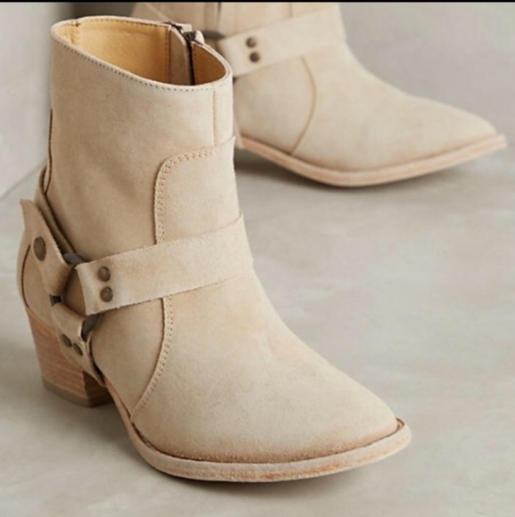 Anthropologie Shoes - FARYLROBIN Zink Harness Natural Booties